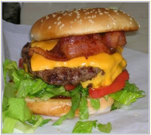 Milts Bacon Double Cheeseburger
